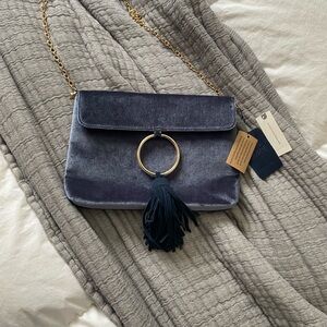 Street Level Purse/Clutch Real Suede
